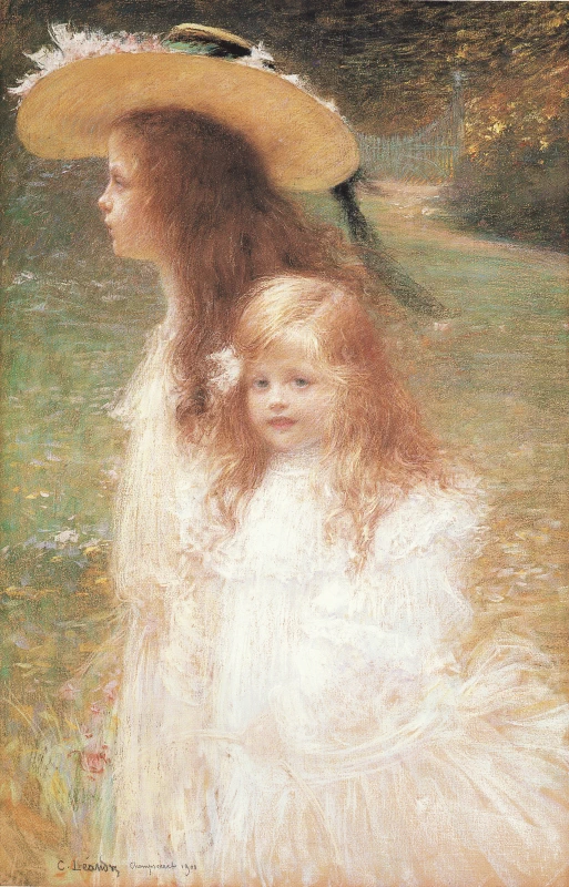 Charles Léandre - Ritratto di Jeanne e Madeleine Lemoine, Museo di Coutances